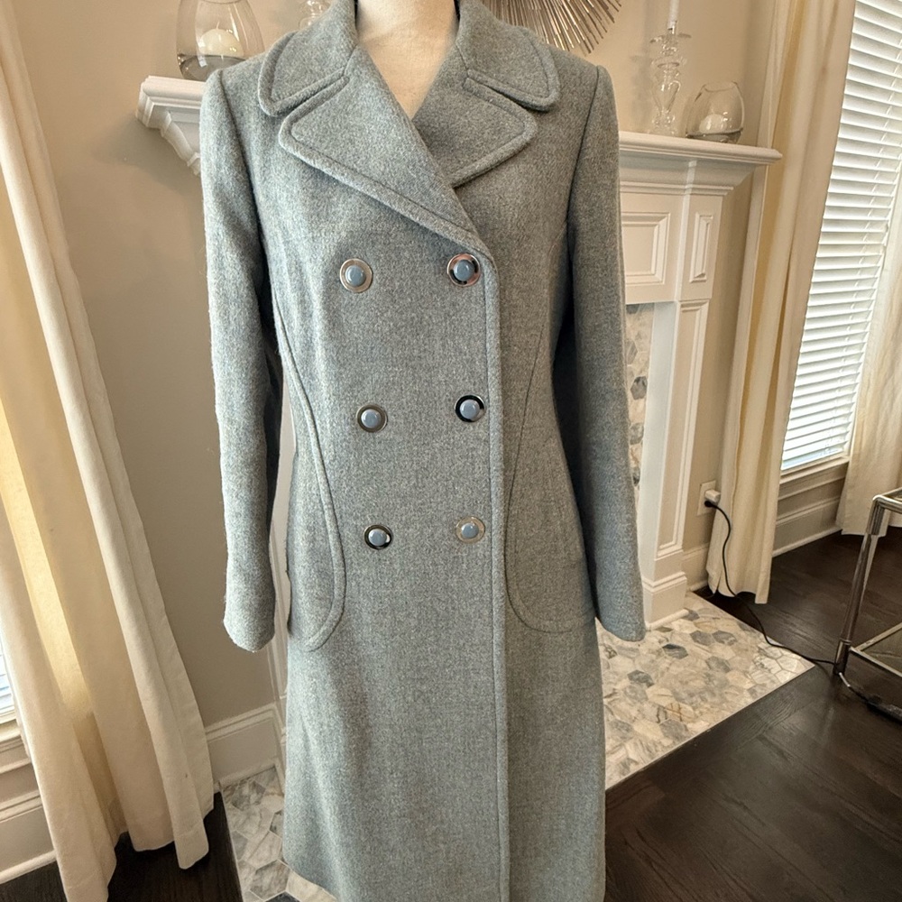 Gorgeous Hebrides of Scotland Harris Tweed Handwoven 100% Wool Winter Coat Sz 10